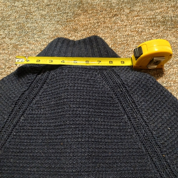 Banana Republic Men's Button up Sweater Small Navy Blue - Picture 11 of 12